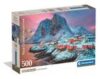 Puzzle Clementoni – 500 pieces, HQC Hamnoy Village Compact Box (third -party seller)