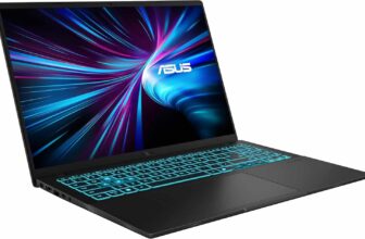 Black Friday €1499 Asus V16 V3607VP-RP028WS thin and light, powerful Blackwell multimedia gaming laptop RTX 5070 Intel Core 7 240H RAM 32 GB SSD 1 TB