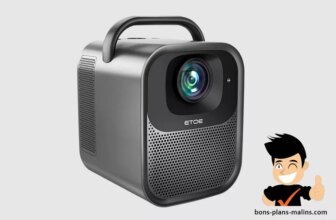 Promotion for ETOE Seal Pro video projector certified Netflix & Google TV at €259