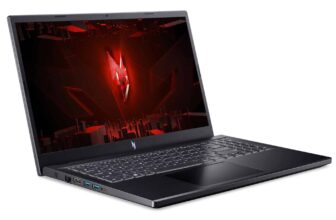 Promo €899 Acer Nitro V 15 ANV15-52-574P (NH.QZ9EF.002) 15″ 165Hz Blackwell, AI creative gaming laptop PC GeForce RTX 5050 Intel Core i5-H RAM 32 GB TB4